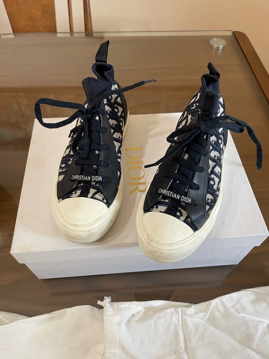 Dior Shoes - Christian Dior Black Oblique Sneakers